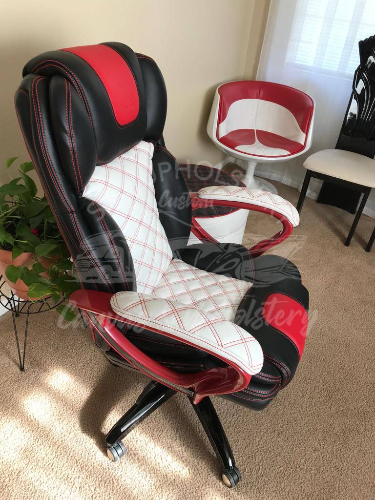 Custom Gaming Chair from Old Chair – S&D Upholstery